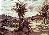 Seine Paintings - The Seine At Bougival by Claude Monet